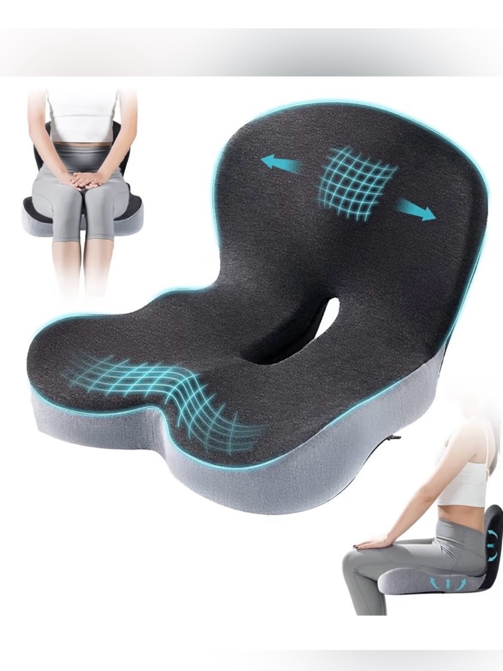 NWOT Ergonomic Memory Foam Seat Cushion
